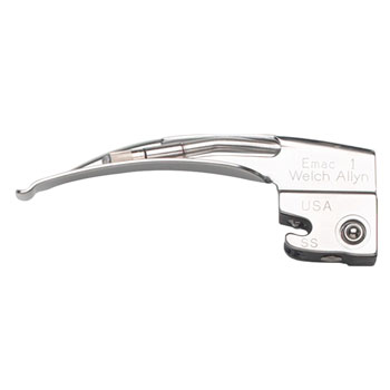 Blade Macintosh #1 Fiber Optic - English Size 1 Laryngoscope, Stainless Steel, 70 mm (1/EA) by Hillrom/Welch Allyn  ID 69211